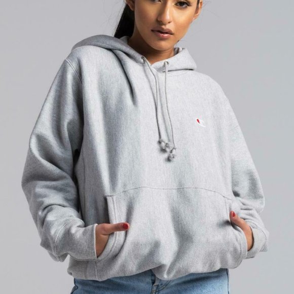 Champion Tops - LAST CHANCE SALE BUNDLE TO SAVE!  LIGHT GREY CHAMPION REVERSE WEAVE HOODIE LOGO